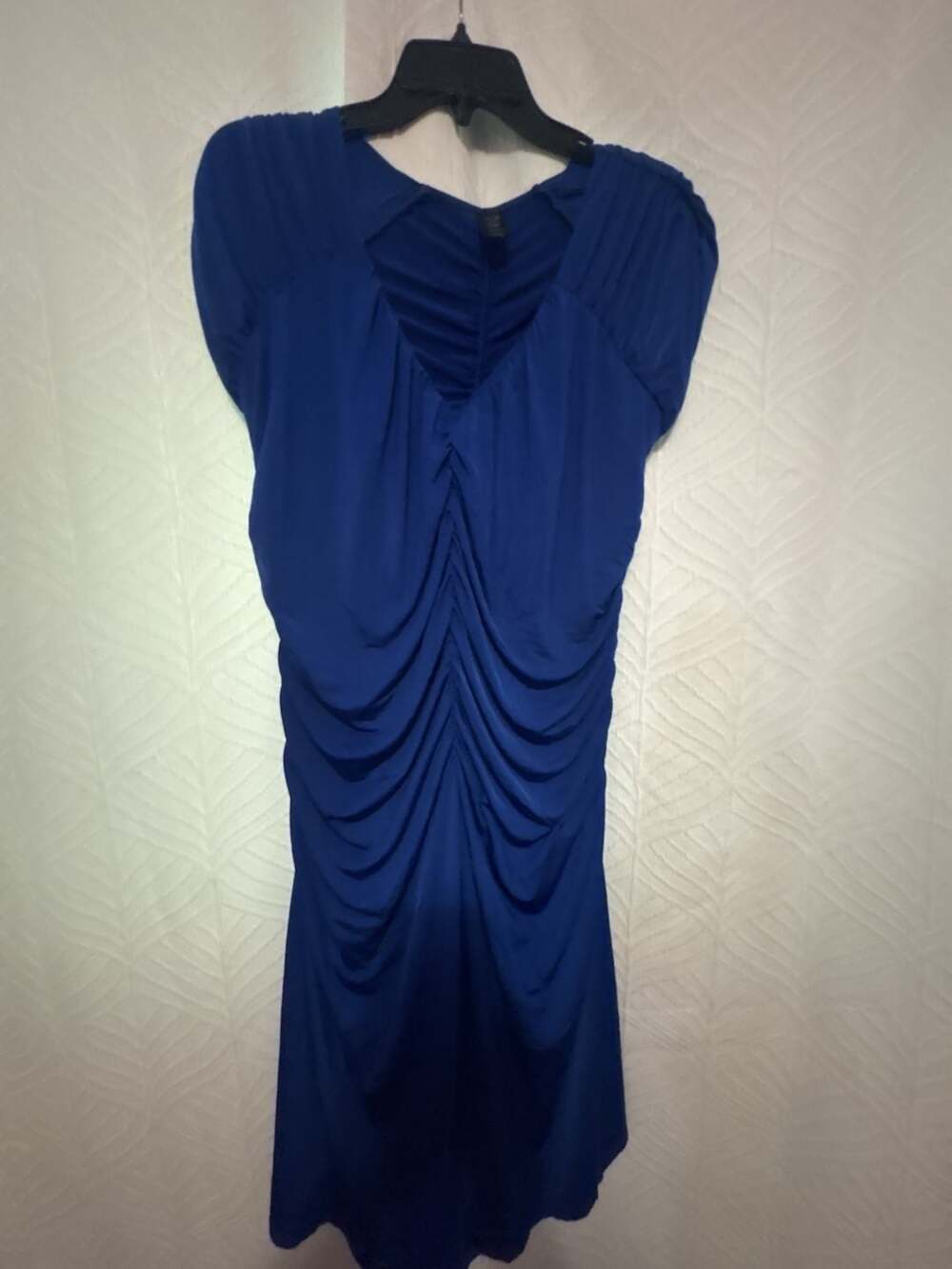 Smart & Sexy Blue Ruched Bodycon Dress XL